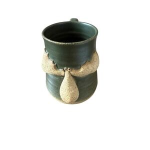 Vintage Stoneware Pottery 3D moose Mug country cabin